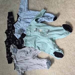 Set of 6 - Premie Footie Pajamas Bundle
